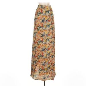 Olivaceous Multicolor Floral Maxi Skirt